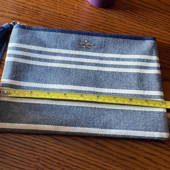 Kate Spade striped pouch - Picture 3 of 5